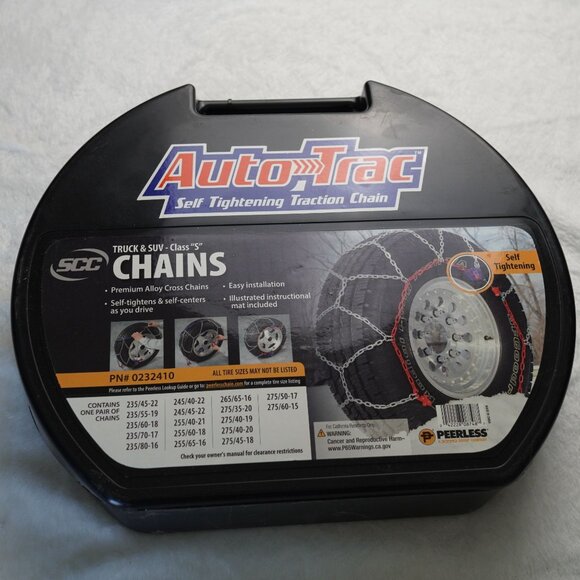 NWT Auto-Trac SCC Tire Chains PN#0232410 for Trucks & SUVs Self-Tightening - Picture 1 of 4